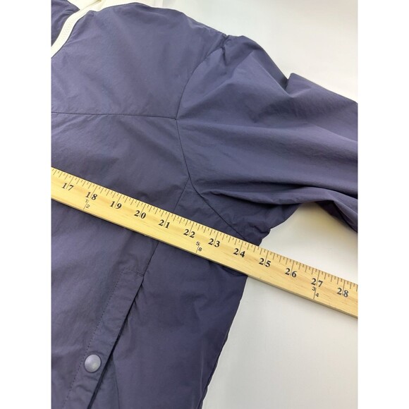 JW Anderson X UNIQLO Ribbed Casual Jacket Navy Blue Lightweight Nylon Womens 12 - Picture 6 of 12